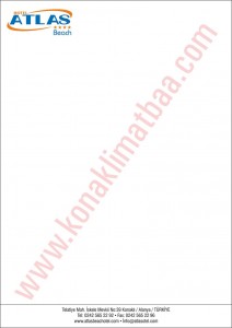ATLAS BEACH HOTEL ANTETLİ KAĞIT