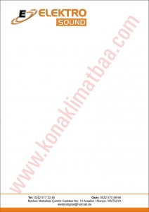 ELEKTRO SOUND ANTETLİ