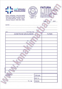 KONAKLI MEDİKAL fatura