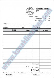 İRSALİYELİ FATURA A5
